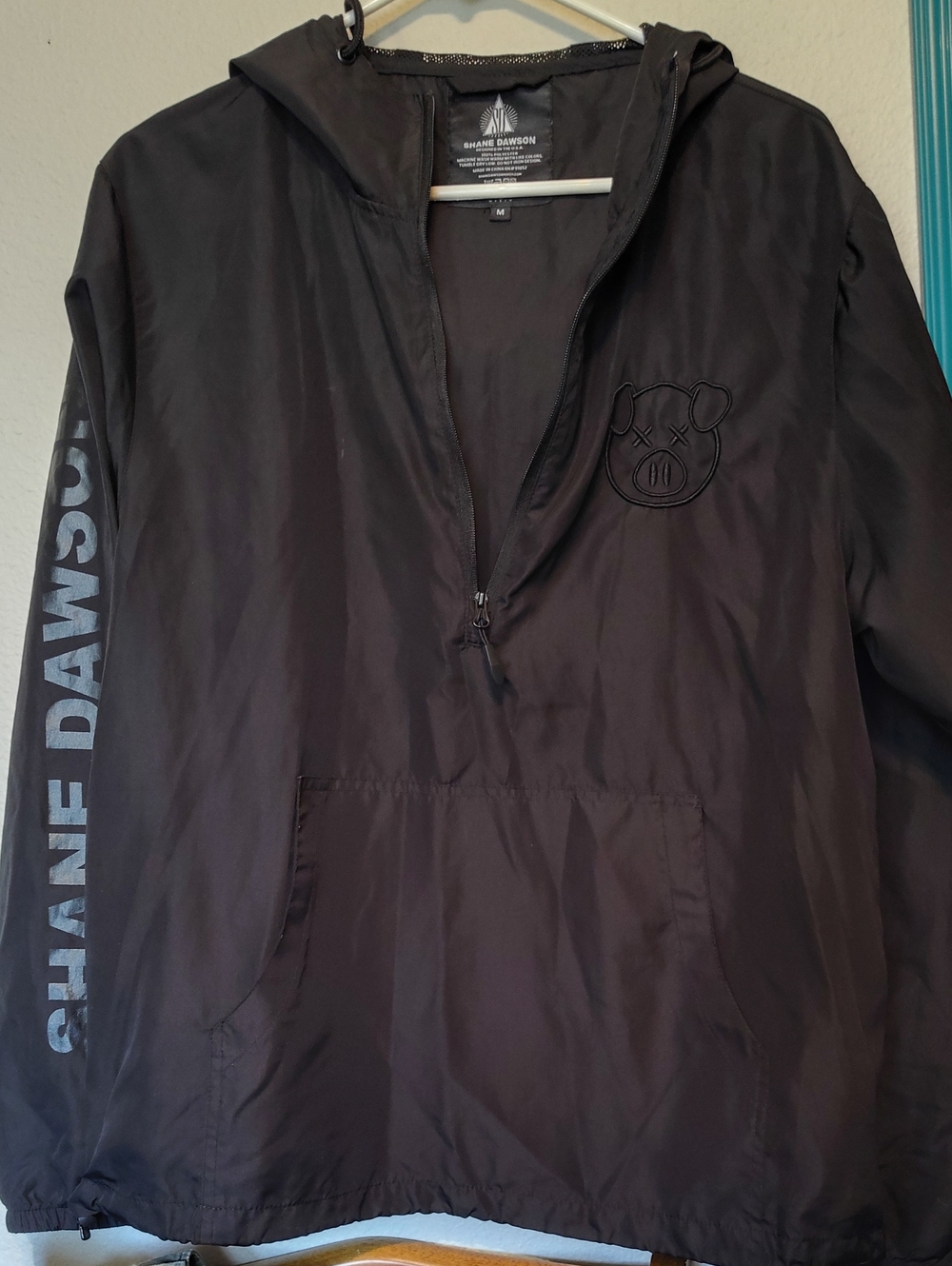 Shane Dawson Men's Black Hooded Windbreaker Jacket